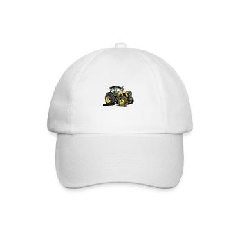 Tracteur jaune - Casquette classique - blanc/blanc - Devant