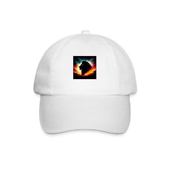 Silhouette Lion - Casquette classique - blanc/blanc - Devant