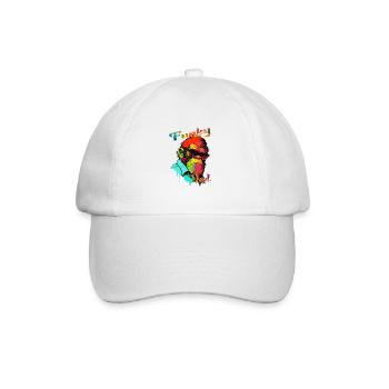 Funky Dad. anniversaire, fêtes des pères. Gorille - Casquette classique - blanc/blanc - Devant