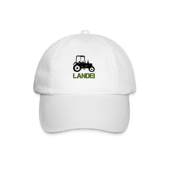 traktor landei - Baseballkappe - Weiß/Weiß - Vorne