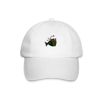 fisch - Baseballkappe - Weiß/Weiß - Vorne