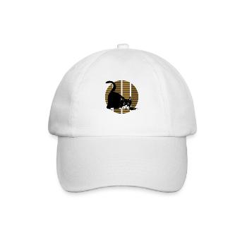 Cat - Baseball Cap - white/white - Front