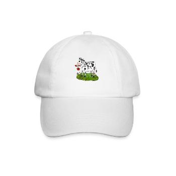 Cow - Baseball Cap - white/white - Front