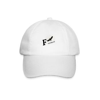 Freiheit - Baseballkappe - Weiß/Weiß - Vorne