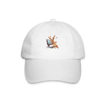 Lapin de Pâques fou II - Casquette classique - blanc/blanc - Devant