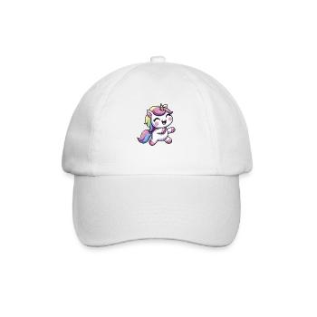 Happy Unicorn dancing - Baseball Cap - white/white - Front