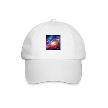 Glühwürmchen-Galaxie - Baseballkappe - Weiß/Weiß - Vorne