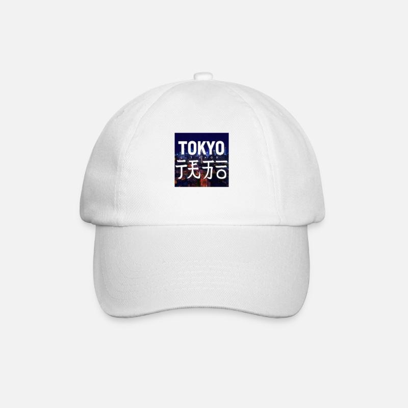 Tokyo - Baseball Cap - white/white