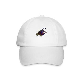Anglerfisch - Baseballkappe - Weiß/Weiß - Vorne