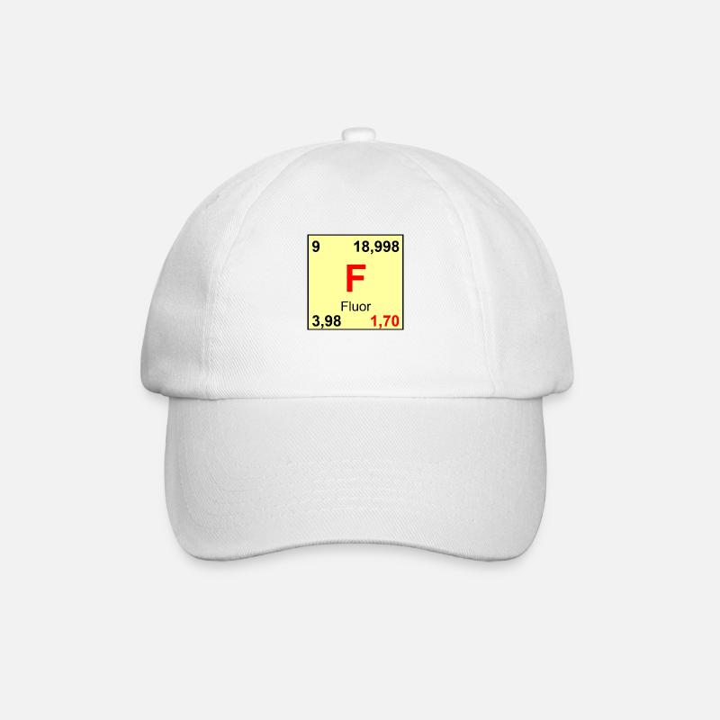 9 Flour - Baseballkappe - Weiß/Weiß