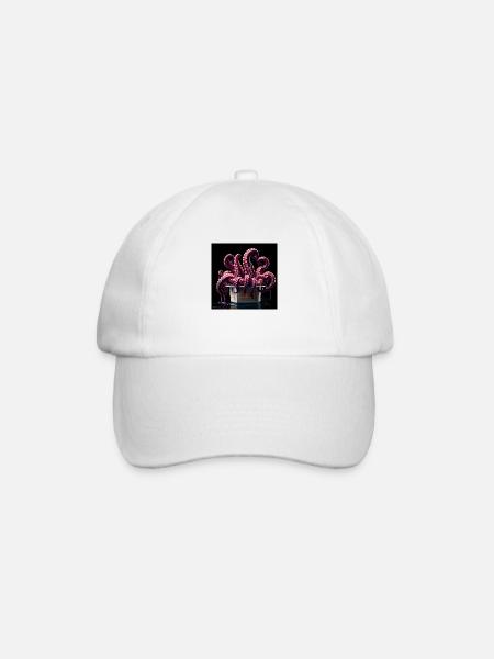 Rebel Pulpo - Baseballkappe - Weiß/Weiß