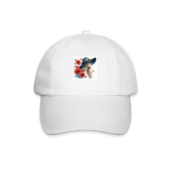 FEMME AUX COQUELICOTS - Casquette classique - blanc/blanc - Devant