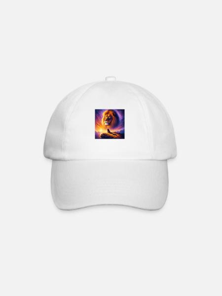 Mighty Lion of Judah 2 - Baseball Cap - white/white