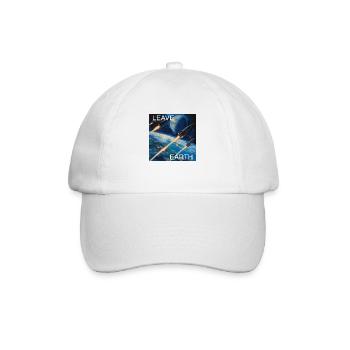 Affiche de Style rétro voyage dans l’espace « Quitter la Terre » - Casquette classique - blanc/blanc - Devant