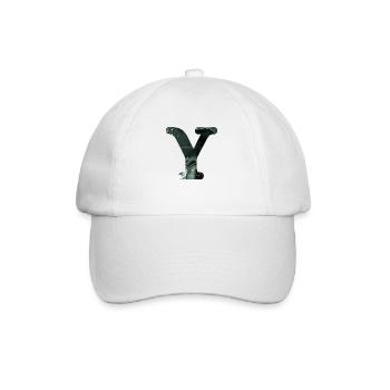 Lettre y marbré vert - Casquette classique - blanc/blanc - Devant