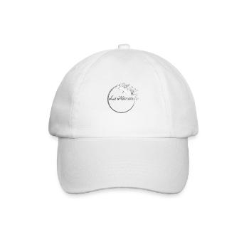 The White Floral Bride - Bride Gift Idea - Baseball Cap - white/white - Front