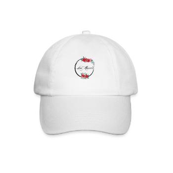 The Red Floral Bride - Bride Gift Idea - Baseball Cap - white/white - Front