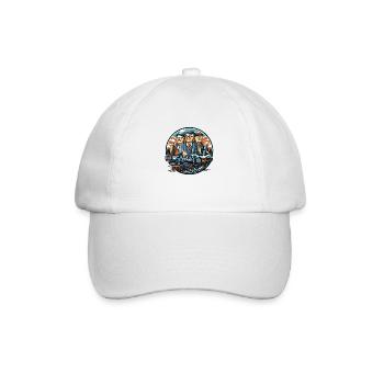 Eisenbahner Modelleisenbahn Fan Rentner Geschenk - Baseballkappe - Weiß/Weiß - Vorne