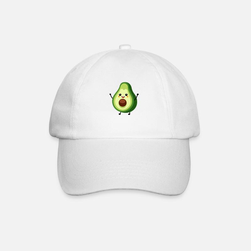 Avocado - Baseball Cap - white/white