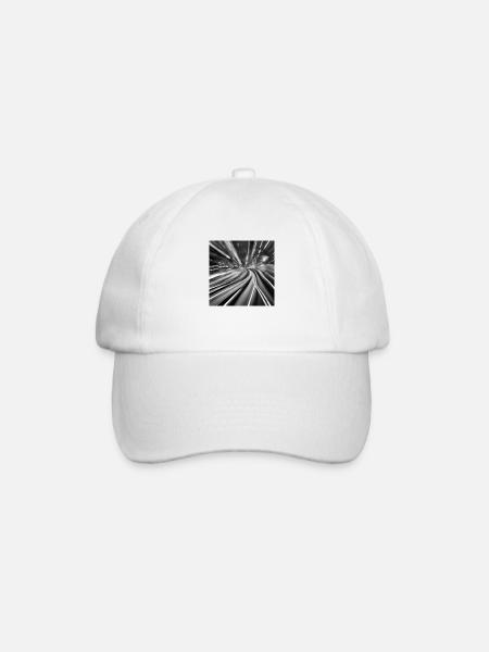 Vitesse Urbaine en Noir et Blanc - Casquette classique - blanc/blanc