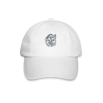 Schädel des Schnitters - Baseballkappe - Weiß/Weiß - Vorne