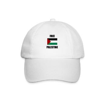 Free Palestine - Baseball Cap - white/white - Front