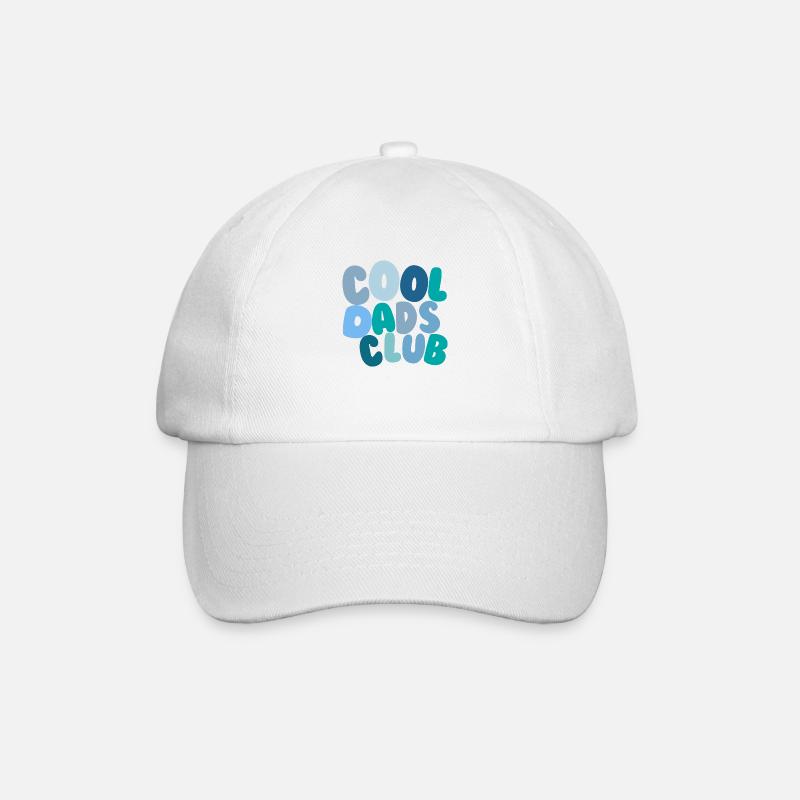 Cool Dads Club Bleu - Casquette classique - blanc/blanc