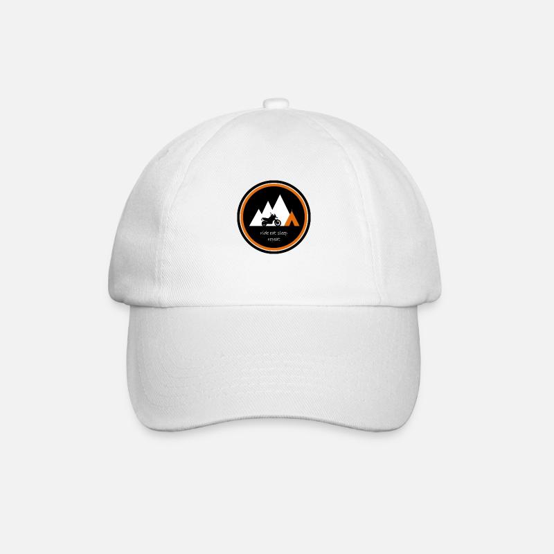 rouler, manger, dormir, répéter - Explorer - Casquette classique - blanc/blanc