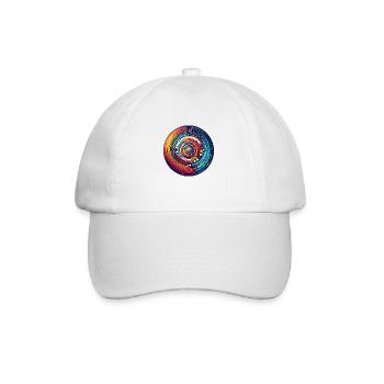 Planètes psychédéliques - Casquette classique - blanc/blanc - Devant