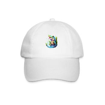 Keine Sorge, ich werde nicht beißen... Hart! Croc - Baseballkappe - Weiß/Weiß - Vorne