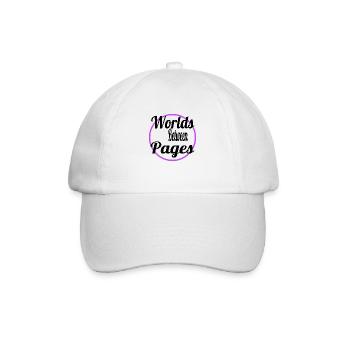 reading happy statement birthday present idea - Baseballkappe - Weiß/Weiß - Vorne