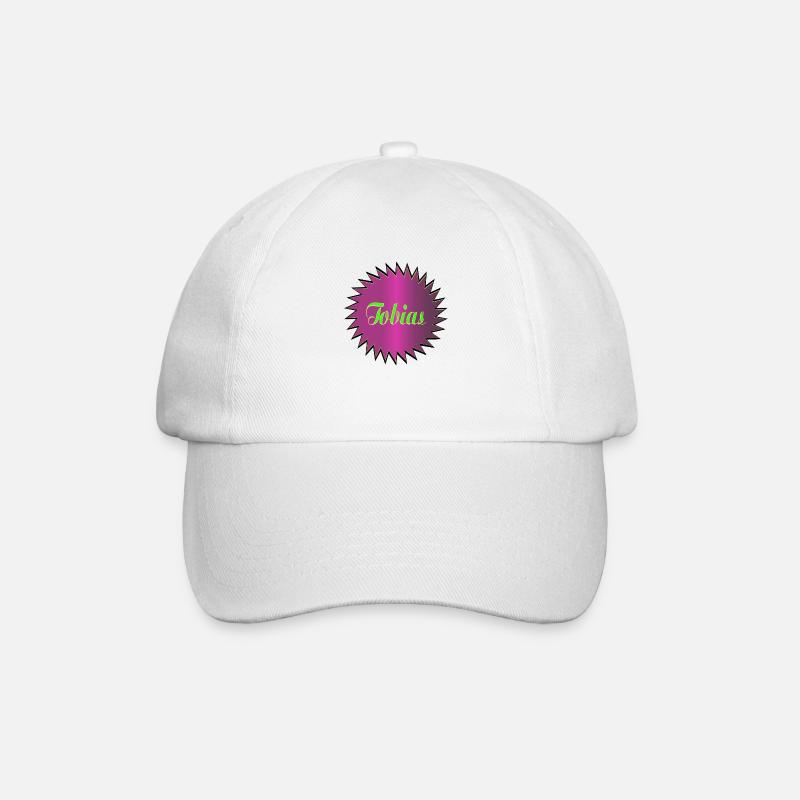 tobias2 - Baseball Cap - white/white