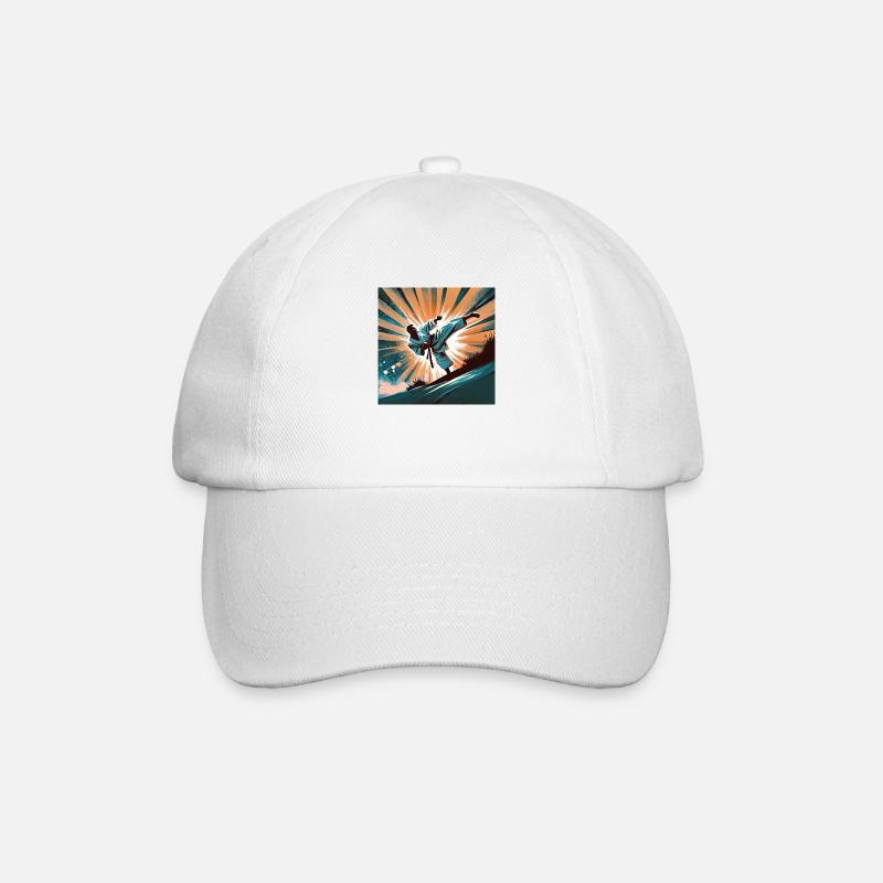 Yoko Geri. Karaté. - Casquette classique - blanc/blanc