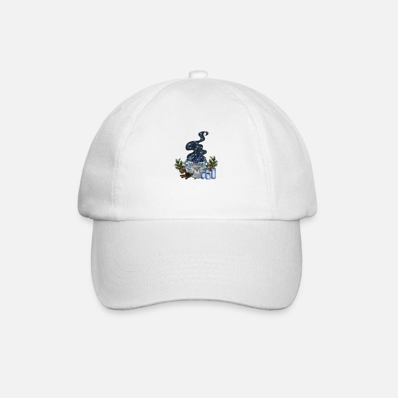 Yule Cauldron - Baseball Cap - white/white
