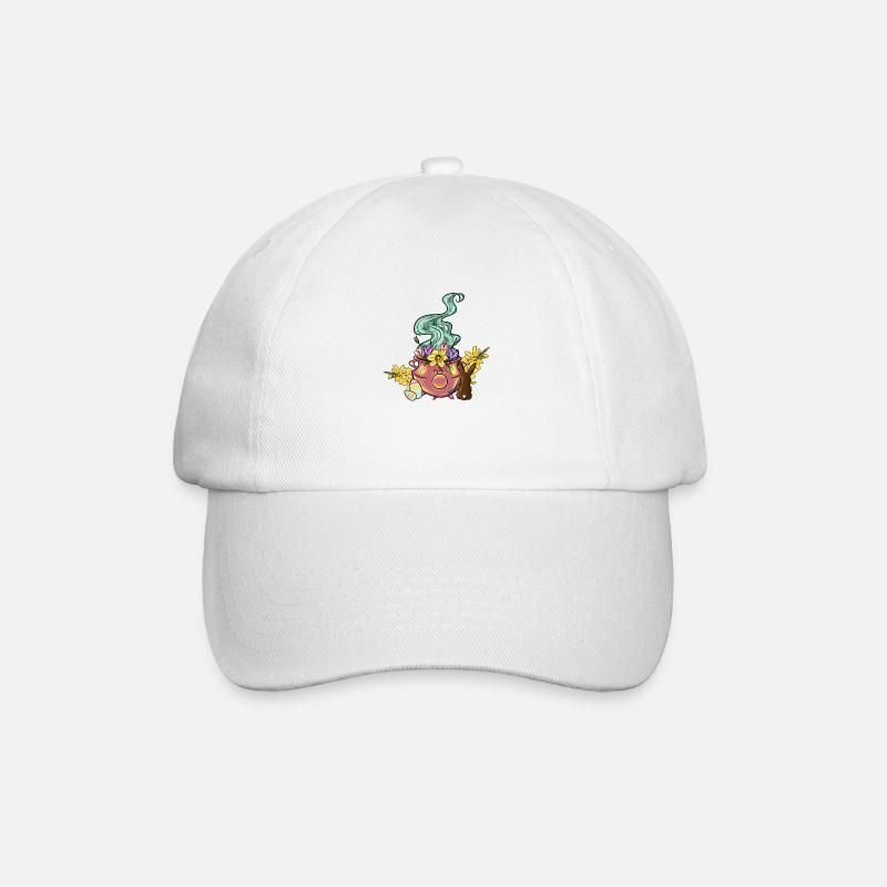 Ostara Hexenkessel - Baseballkappe - Weiß/Weiß