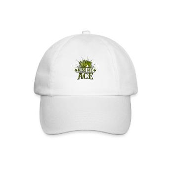 Kiss My Ace jeu de poker jeu de cartes casino club jouer - Casquette classique - blanc/blanc - Devant
