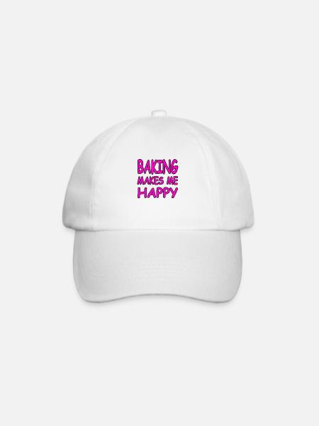 Bake - Baseball Cap - white/white