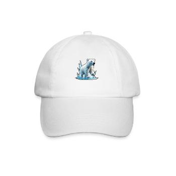 Polar Bear / Animal / Norpol / Winter / Childlike / Cute - Baseball Cap - white/white - Front