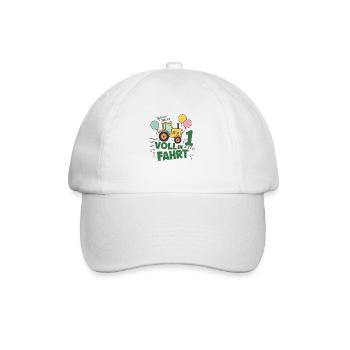 Cool tracteur 1er anniversaire : Cadeau le plus vendu ! - Casquette classique - blanc/blanc - Devant