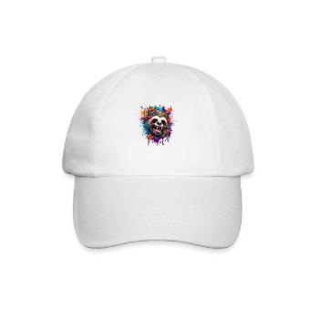 Tattoo / Animal / Art / Cool / Comic / Sloth - Baseball Cap - white/white - Front