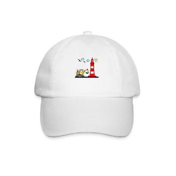 Excavatrice - Casquette classique - blanc/blanc - Devant
