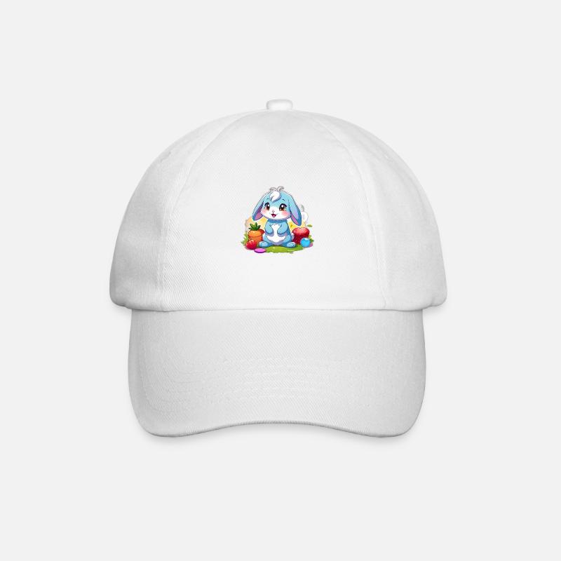 Lapin bleu - Casquette classique - blanc/blanc
