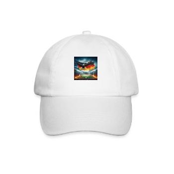 German eagle in the football stadium - Baseball Cap - white/white - Front