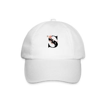 Letters s wildflowers watercolors - Baseball Cap - white/white - Front