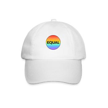MOIS DE LA FIERTÉ LGBT ÉGALE - Casquette classique - blanc/blanc - Devant