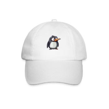 Le look mignon du pingouin attire les regards - Casquette classique - blanc/blanc - Devant