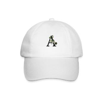 lettre a botanique vert - Casquette classique - blanc/blanc - Devant