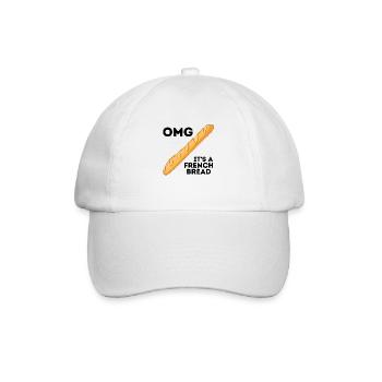 Oh mon dieu, c'est un pain français ! - Casquette classique - blanc/blanc - Devant