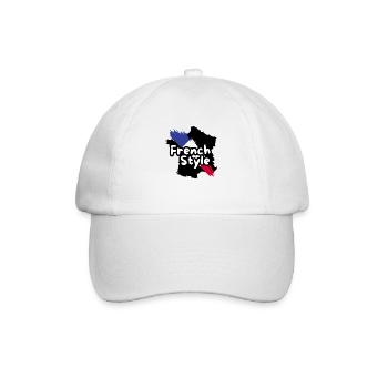 Französischer Stil - Baseballkappe - Weiß/Weiß - Vorne