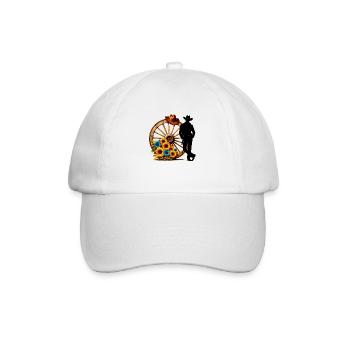 Cowboy Lustiger Cowboyhut Wild Western Rodeo Texas - Baseballkappe - Weiß/Weiß - Vorne